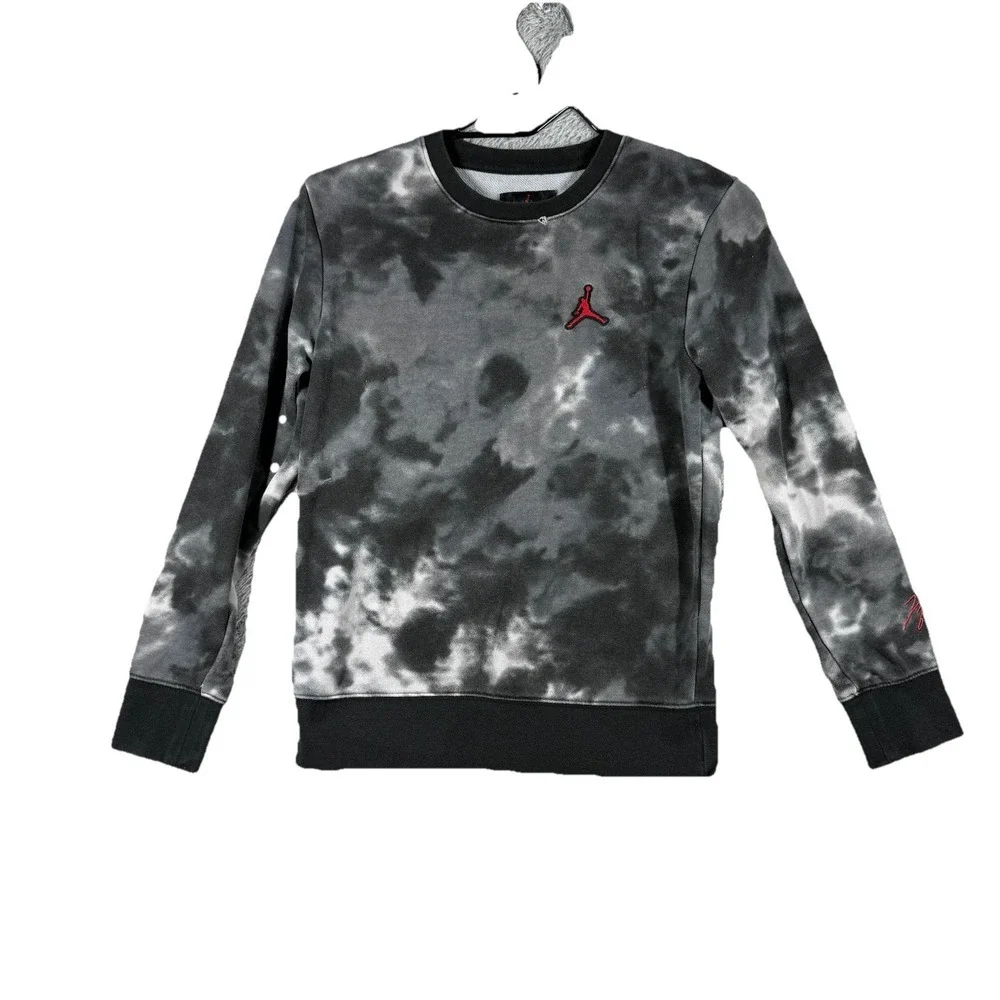 Jordan Camo Camouflage Pullover‎ Sweatshirt  Youth Medium 10-12 black Y2K 90's